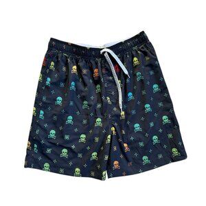 Wes & Willy Boys Ombre Skull Tech Swim Trunks Size XL (18/20) NWT